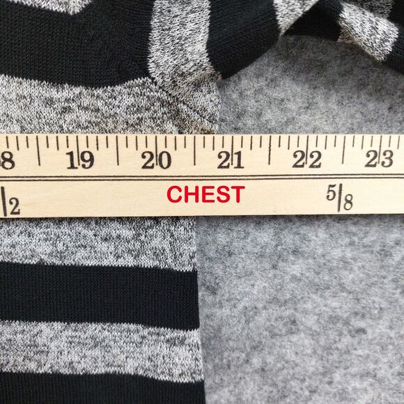 J Jill Sweater Womens Sz M Striped Long Cardigan Wearever Collection Logenlook - Picture 3 of 11